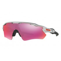Oakley Radar EV Path PRIZM Field MLB Collection sunglasses Silver/orange/black frame / Prizm Baseball lens