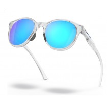 Oakley Spindrift sunglasses Matte Clear frame / Prizm Sapphire lens