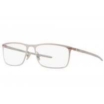 Oakley Tie Bar eyeglasses Satin Chrome Frame / Clear Lenses