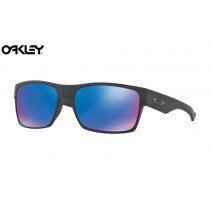 Oakley TwoFace sunglasses Matte Black frame / Sapphire Iridium Polarized lens