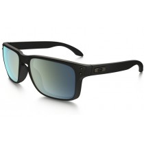 Oakley Holbrook Polarized sunglasses Matte Black frame / Emerald Iridium Polarized lens