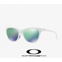 Oakley Hold Out sunglasses Jade Iridium Lenses / Polished White Frame