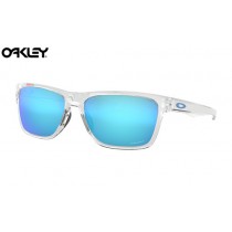 Oakley Holston sunglasses Polished Clear frame / Prizm Sapphire Lens