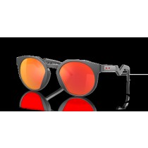 Oakley HSTN sunglasses with Prizm Ruby Lenses and Matte Carbon Frame