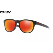 Oakley Stringer sunglasses Matte Black frame / Prizm Ruby lens