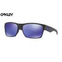 Oakley TwoFace sunglasses Matte Black frame / Violet Iridium lens