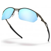 Oakley Wire Tap 2.0 sunglasses Satin Lead frame / Prizm Deep Water Polarized lens
