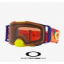 Oakley Front Line MX Goggles with Prizm Mx Bronze Lenses and Thermo Camo Orange Red Strap