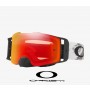 Oakley Front Line MX Goggles with Prizm Mx Torch Iridium Lenses and Matte White Speed Strap