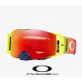 Oakley Front Line MX Goggles with Prizm Mx Torch Iridium Lenses and Troy Lee Designs Graph Yellow Strap