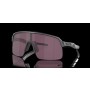 Oakley Sutro Lite (Low Bridge Fit) sunglasses with Prizm Road Black Lenses and Steel Frame