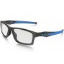 Oakley Crosslink (TruBridge) eyewear Satin Gray Smoke frame / clear lens