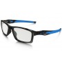 Oakley Crosslink (TruBridge) eyewear Matte Grey Tortoise frame / clear lens