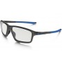 Oakley Crosslink Zero glasses Satin Gray Smoke frame / clear lens (Asia Fit)