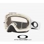 Oakley O-Frame Goggles with Clear Lenses and Matte White Strap