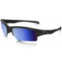 Oakley Quarter Jacket PRIZM sunglasses polished black frame / Prizm Deep Water Polarized lens (Youth Fit)