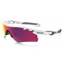 Oakley RadarLock PRIZM Road sunglasses polished white frame / Prizm Road lens